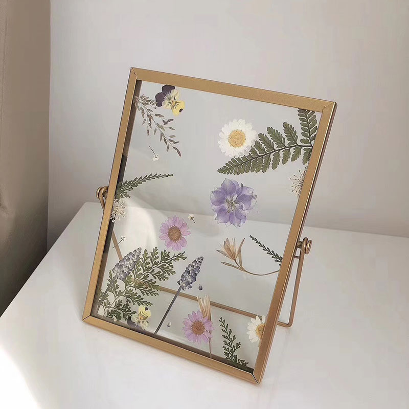 Golden Glass Metal Photo Frame