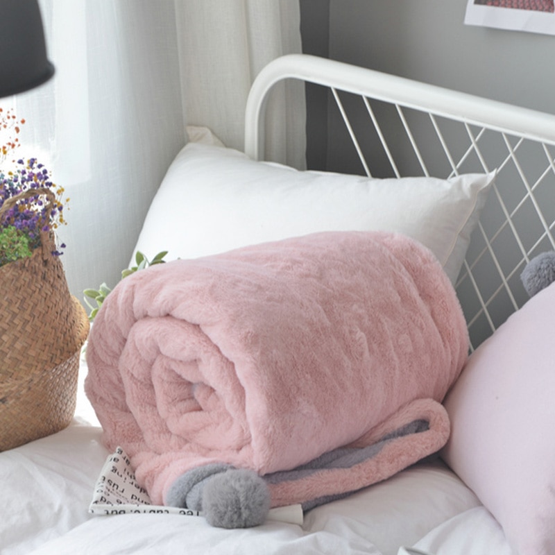 Faux Fur Plush Blanket