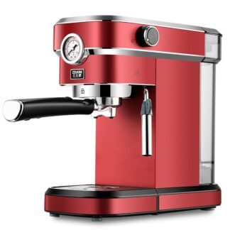 Red Stainless Steel 15Bar Espresso Coffee Machine