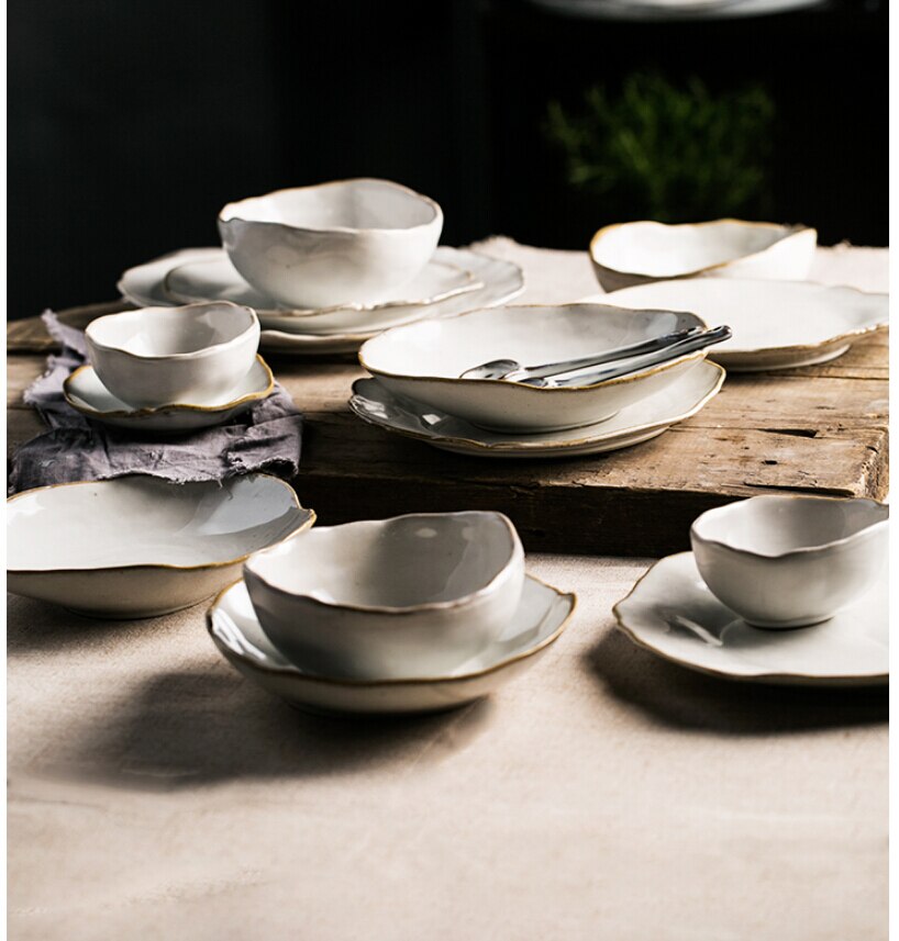 Nordic Ceramics Irregular Shaped Dinner Set