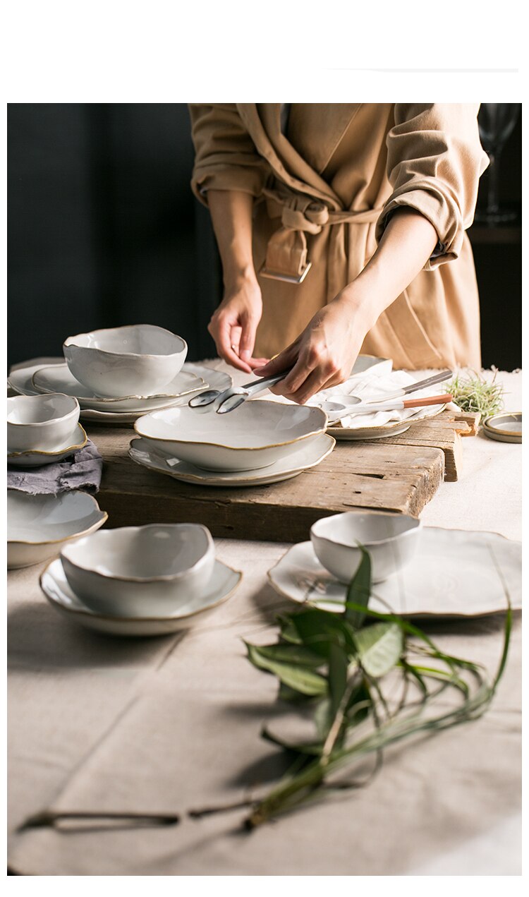 Nordic Ceramics Irregular Shaped Dinner Set