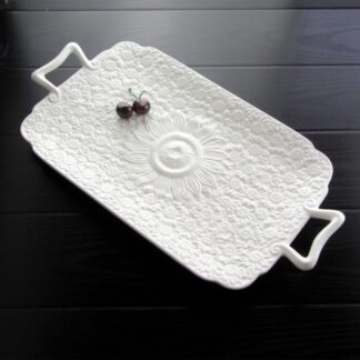 Decorative Patterned Eco-Friendly Ceramic Serving Tray