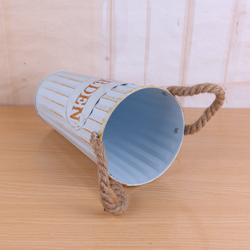 Vintage Wrought Iron Flower Buckets - Image 5