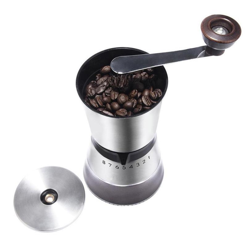 Steel Hand-Cranked Coffee Grinder