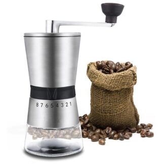 Steel Hand-Cranked Coffee Grinder