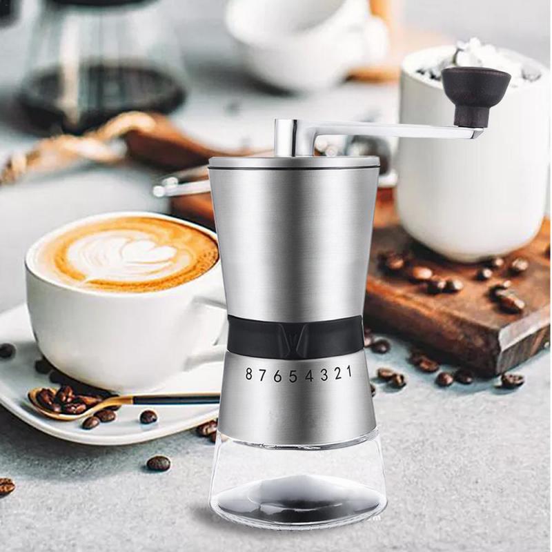 Steel Hand-Cranked Coffee Grinder
