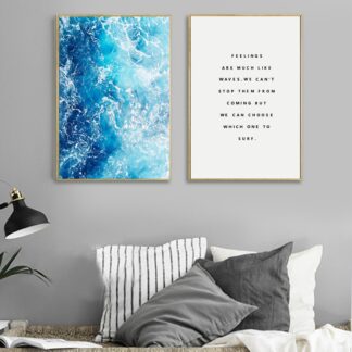 Ocean Waves Wall Decor Canvas Painting