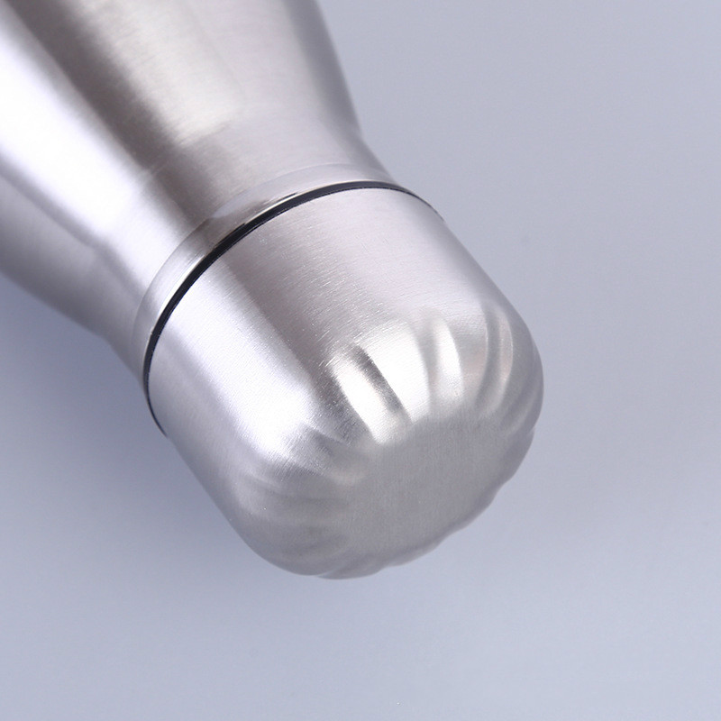 Metal Drink Bottle in Silver Colors