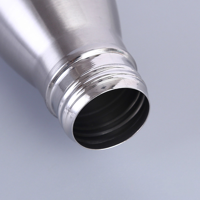 Metal Drink Bottle in Silver Colors