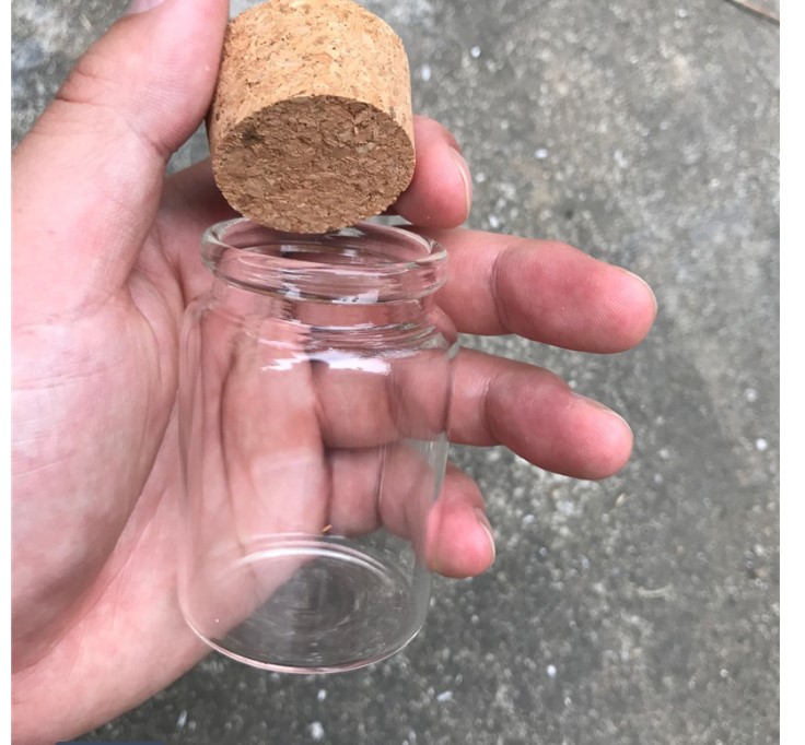 80 ml Glass Spice Jar with Cork Lid