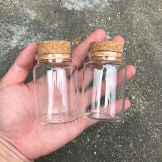 80 ml Glass Spice Jar with Cork Lid
